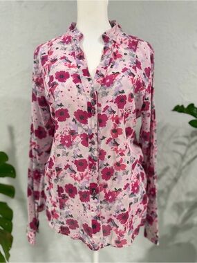 Eden & Olivia Pink Floral Blouse
